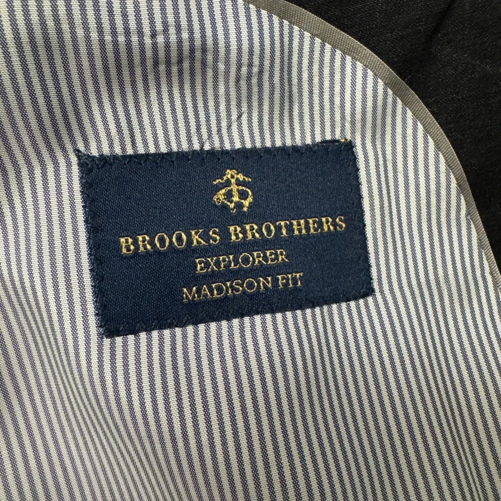 Brooks Brothers Explorer Suit Mens 42R W37 L32 Gray Madison Fitzgerald Wool